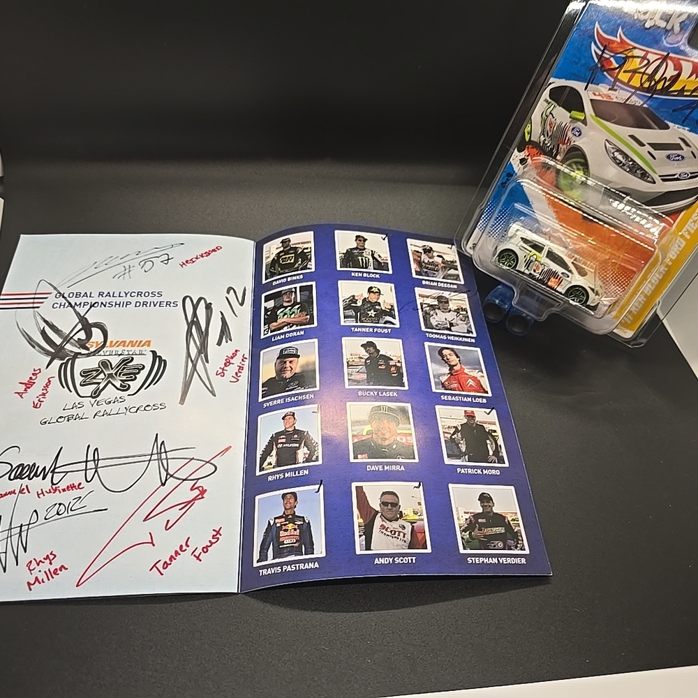Ken Block autographed Hot Wheels with case & 9 More GRC Signed Program In Person